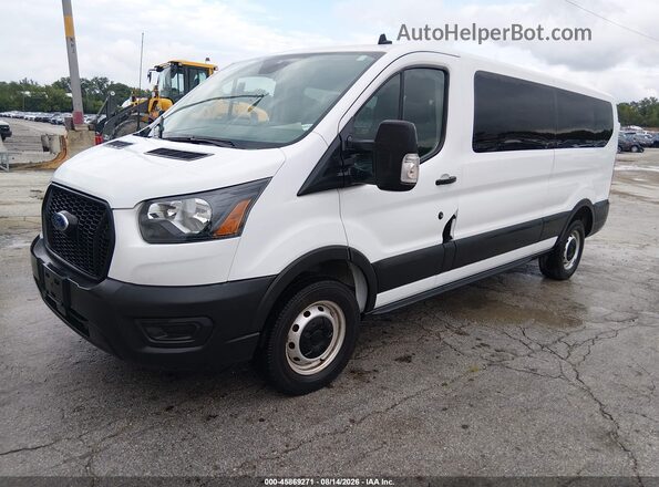1FBAX2Y85MKB03855 2021 FORD TRANSIT-350 White Передня ліва чверть