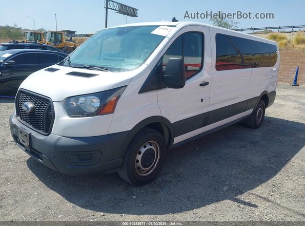 1FBAX2Y86MKA90209 2021 FORD TRANSIT-350 White Vista tres cuartos delantera izquierda