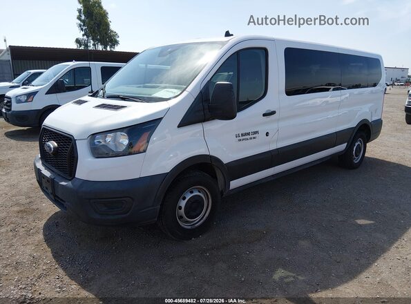 1FBAX2Y86MKB03718 2021 FORD TRANSIT-350 White Vista tres cuartos delantera izquierda