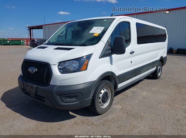 1FBAX2Y89PKB57521 2023 FORD TRANSIT-350 White Vista tres cuartos delantera izquierda
