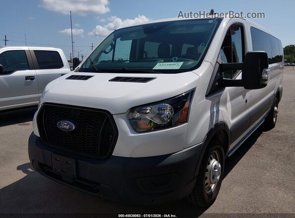 1FBAX9Y88PKA06937 2023 FORD TRANSIT-350 White Vista tres cuartos delantera izquierda