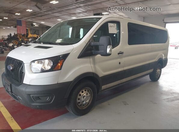 1FBAX9Y89PKA25786 2023 FORD TRANSIT-350 White Widok zestawu wskaźników