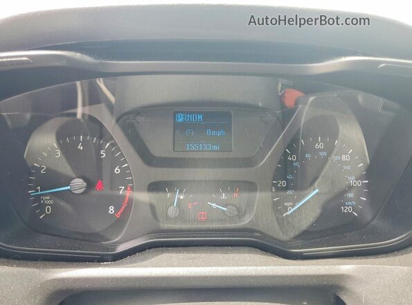 1FBVU4XM8KKB18948 2019 FORD TRANSIT White Вид щитка приладів
