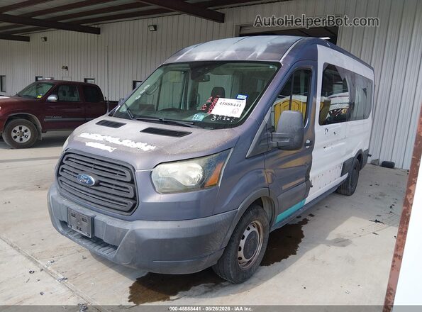 1FBZX2CM4GKB45154 2016 FORD TRANSIT-350 White წინა მარცხენა ხედი სამი მეოთხედიდან