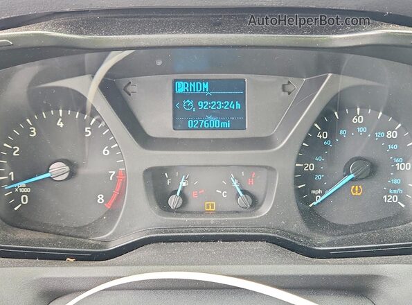 1FBZX2CM5GKB28363 2016 FORD TRANSIT White Instrument cluster view