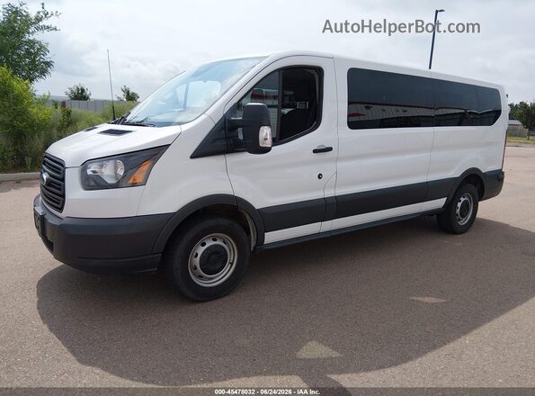 1FBZX2YM0JKA70856 2018 FORD TRANSIT-350 White Առջևի ձախ երեք քառորդ տեսարան