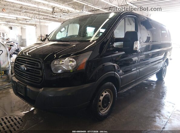 1FBZX2YM0JKB52733 2018 FORD TRANSIT-350 Black Առջևի ձախ երեք քառորդ տեսարան