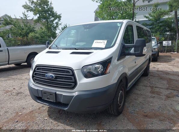 1FBZX2YM1JKB52725 2018 FORD TRANSIT-350 White წინა მარცხენა ხედი სამი მეოთხედიდან