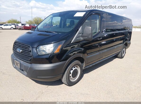 1FBZX2YM9KKA26341 2019 FORD TRANSIT-350 Black წინა მარცხენა ხედი სამი მეოთხედიდან