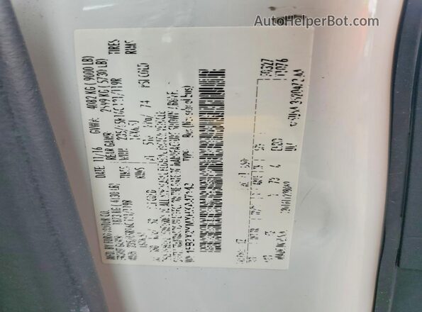 1FBZX2YMXHKA47143 2017 FORD TRANSIT White VIN sticker view