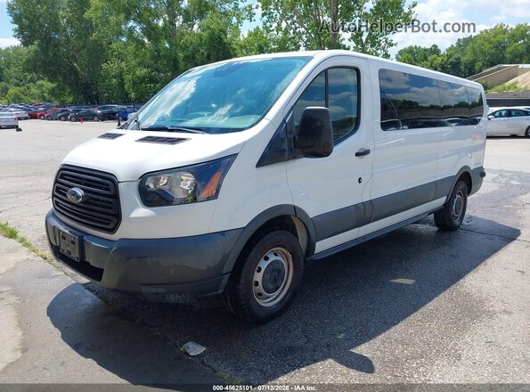 1FBZX2ZM0JKB52861 2018 FORD TRANSIT-350 White Vista tres cuartos delantera izquierda