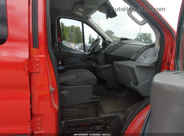1FBZX2ZM1JKB52867 2018 FORD TRANSIT-350 Red Widok wnętrza z przodu