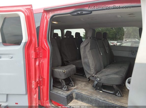 1FBZX2ZM1JKB52867 2018 FORD TRANSIT-350 Red Widok naklejki z numerem VIN
