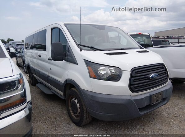 1FBZX2ZM1JKB52884 2018 FORD TRANSIT-350 White Widok wnętrza z tyłu