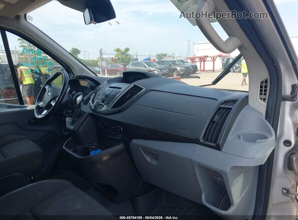 1FBZX2ZM2GKA85625 2016 FORD TRANSIT-350 Silver Widok wnętrza z przodu