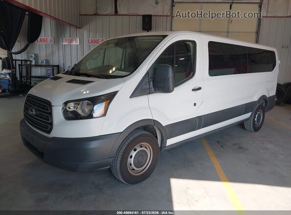 1FBZX2ZM3JKB52868 2018 FORD TRANSIT-350 White წინა მარცხენა ხედი სამი მეოთხედიდან