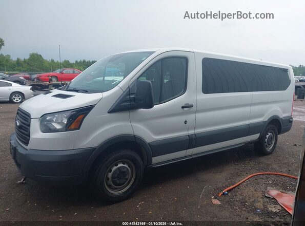 1FBZX2ZM4JKB36078 2018 FORD TRANSIT-350 White Widok wnętrza 360 stopni
