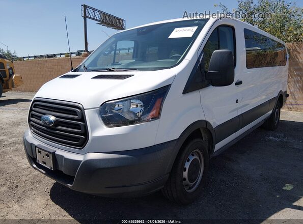 1FBZX2ZM5JKB42701 2018 FORD TRANSIT-350 White Առջևի ձախ երեք քառորդ տեսարան
