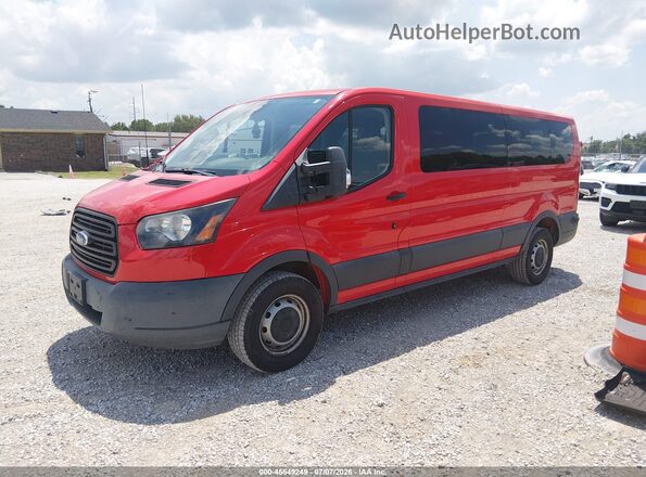 1FBZX2ZM5JKB53021 2018 FORD TRANSIT-350 Красный Передняя левая четверть