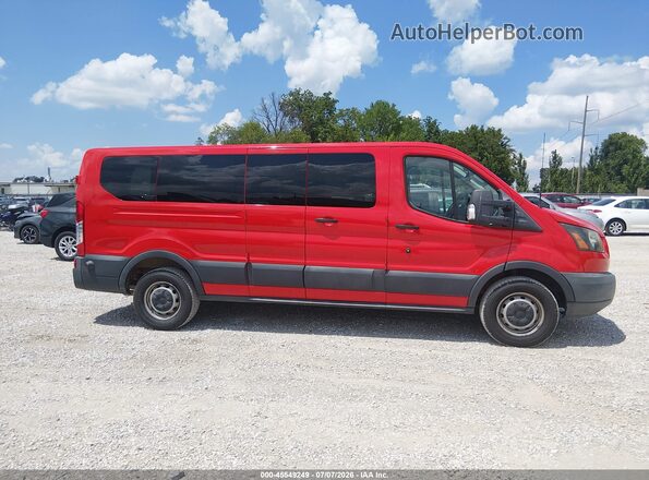 1FBZX2ZM5JKB53021 2018 FORD TRANSIT-350 Красный Вид задней части салона