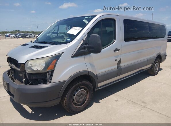1FBZX2ZM6GKB12678 2016 FORD TRANSIT-350 Gray წინა მარცხენა ხედი სამი მეოთხედიდან