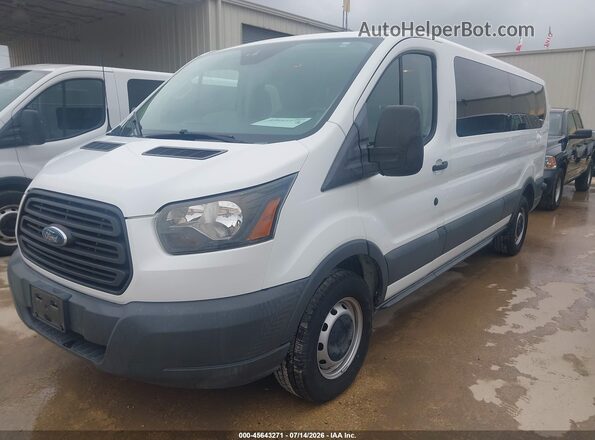 1FBZX2ZM6JKB36048 2018 FORD TRANSIT-350 White Առջևի ձախ երեք քառորդ տեսարան