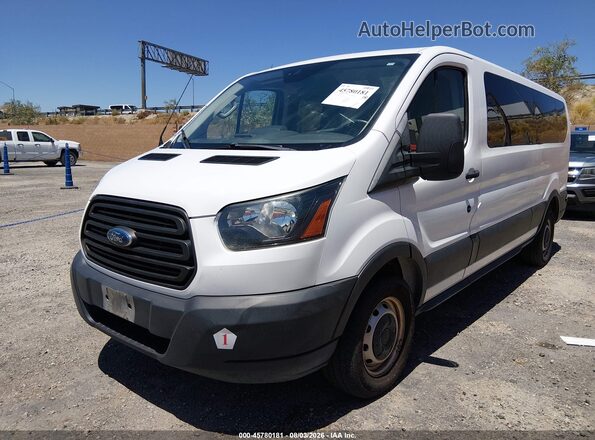 1FBZX2ZM6KKA03047 2019 FORD TRANSIT-350 White Vista tres cuartos delantera izquierda