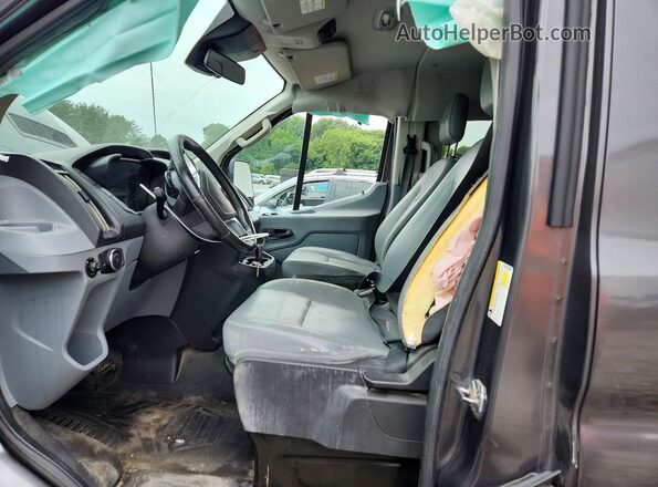 1FBZX2ZM7HKB01528 2017 FORD TRANSIT Gray Widok wnętrza z przodu