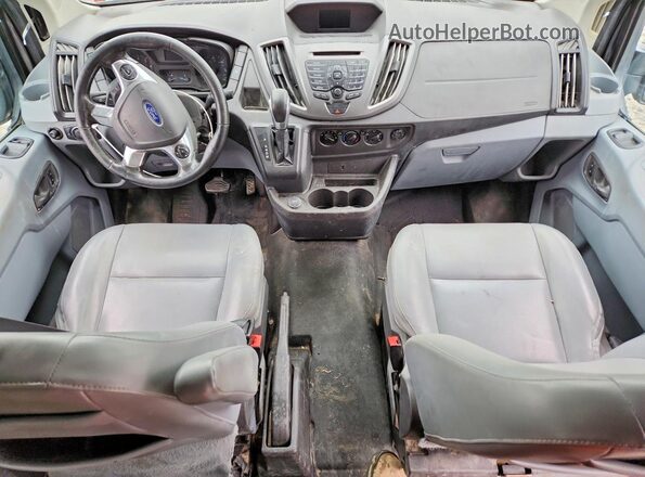 1FBZX2ZM7HKB01528 2017 FORD TRANSIT Gray Widok deski rozdzielczej