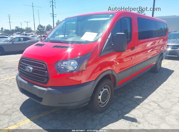 1FBZX2ZM7JKA99866 2018 FORD TRANSIT-350 Red Front left