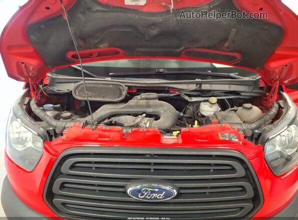 1FBZX2ZM7KKA41919 2019 FORD TRANSIT-350 Red Widok z tyłu