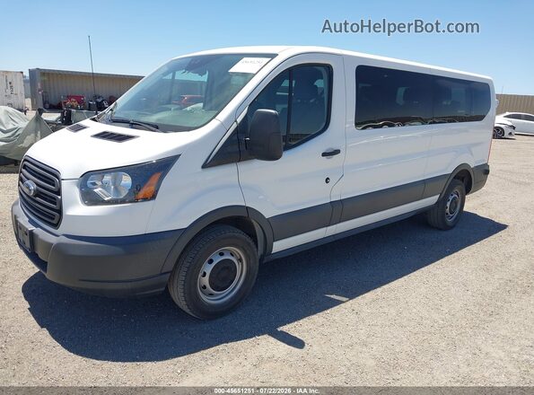 1FBZX2ZM8JKB42711 2018 FORD TRANSIT-350 White Առջևի ձախ երեք քառորդ տեսարան