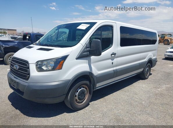 1FBZX2ZM8JKB42868 2018 FORD TRANSIT-350 White Առջևի ձախ երեք քառորդ տեսարան