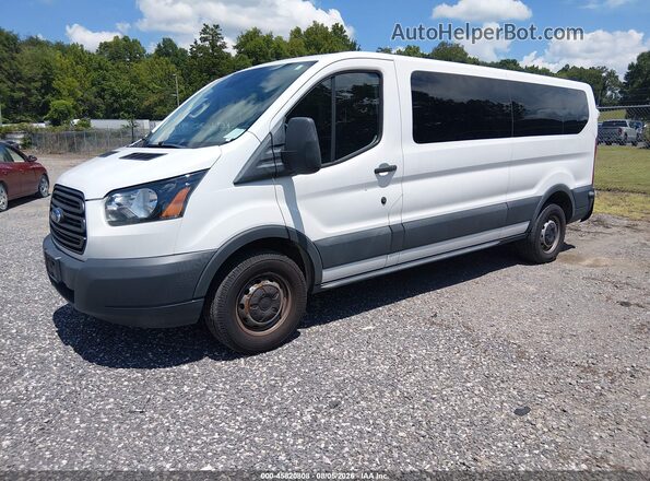 1FBZX2ZM8JKB52848 2018 FORD TRANSIT-350 White Առջևի ձախ երեք քառորդ տեսարան