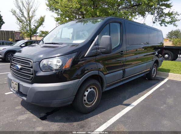 1FBZX2ZM8JKB52932 2018 FORD TRANSIT-350 Black Առջևի ձախ երեք քառորդ տեսարան