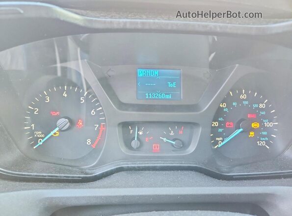1FBZX2ZM9GKA74993 2016 FORD TRANSIT White Սարքավորումների վահանակի տեսք