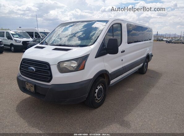 1FBZX2ZM9JKA71048 2018 FORD TRANSIT-350 White Առջևի ձախ երեք քառորդ տեսարան