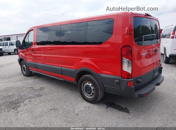 1FBZX2ZM9JKB52843 2018 FORD TRANSIT-350 Red Rear left