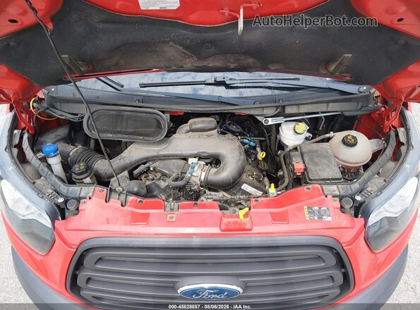 1FBZX2ZM9JKB52843 2018 FORD TRANSIT-350 Red Rear view