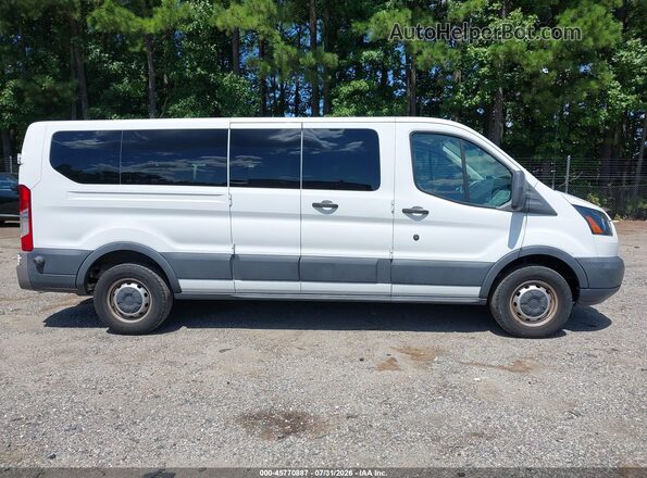1FBZX2ZMXJKB42841 2018 FORD TRANSIT-350 White Widok wnętrza z tyłu