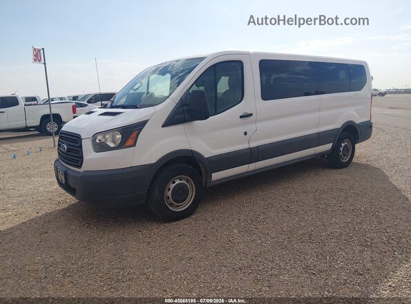 1FBZX2ZMXJKB52799 2018 FORD TRANSIT-350 White წინა მარცხენა ხედი სამი მეოთხედიდან