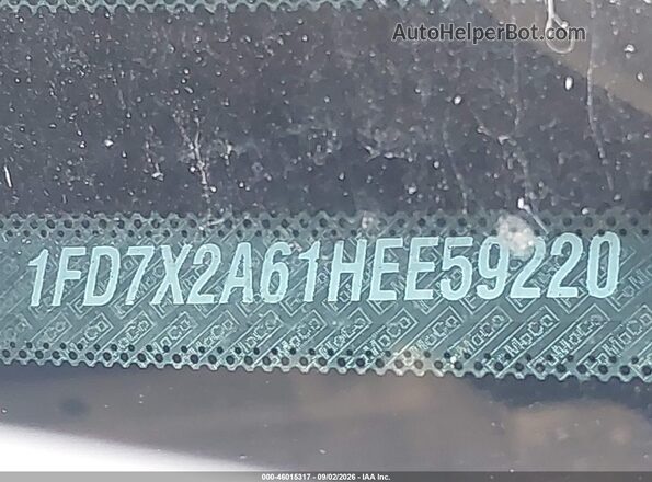 1FD7X2A61HEE59220 2017 FORD F-250 White Engine compartment view