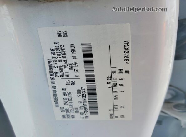 1FD8W3FT7NEE50237 2022 FORD F350 White ძრავის განყოფილების ხედი