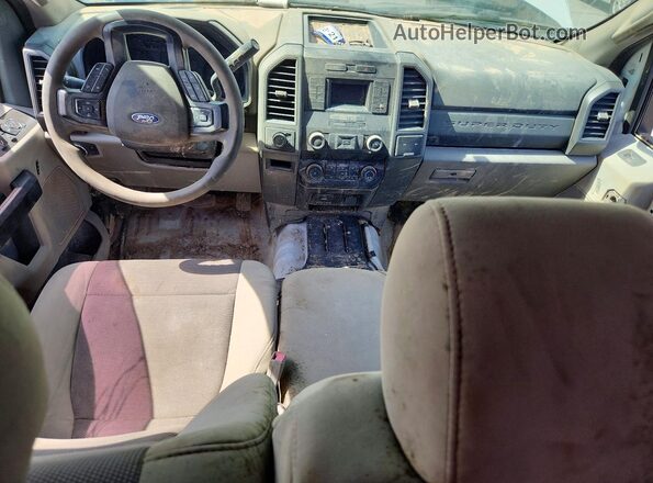 1FD8X3B64KEF83224 2019 FORD F350 White წინა პანელის ხედი