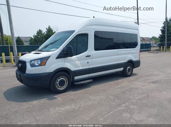 1FDAX2X88MKA89698 2021 FORD TRANSIT-350 White Vista tres cuartos delantera izquierda