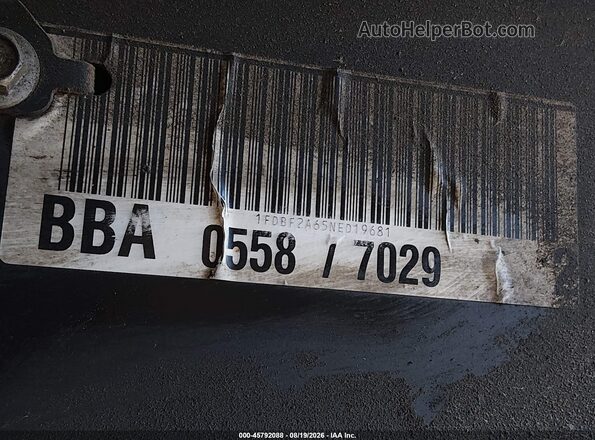 1FDBF2A65NED19681 2022 FORD F-250 Белый Вид подкапотного пространства