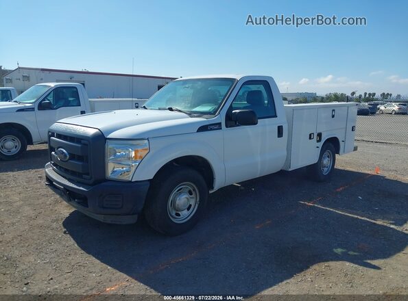 1FDBF2A67GED31155 2016 FORD F-250 White წინა მარცხენა ხედი სამი მეოთხედიდან