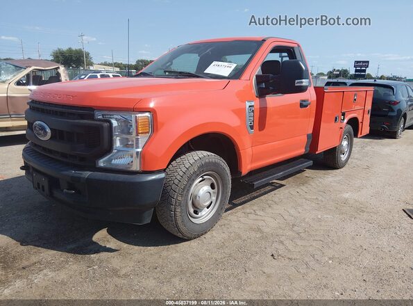 1FDBF2A6XNEC78089 2022 FORD F-250 Orange Առջևի ձախ երեք քառորդ տեսարան