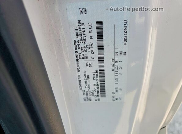 1FDBF2B66NEF90456 2022 FORD F250 White Вид підкапотного простору
