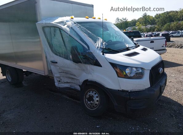 1FDBF6Z86MKA85130 2021 FORD TRANSIT-350 White Widok z przodu